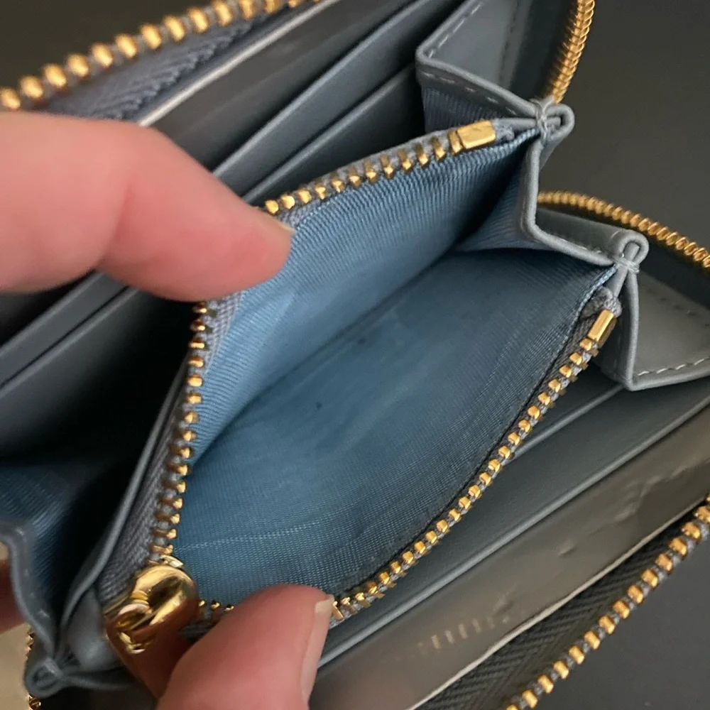 Lady Dior Voyageur Small Coin Purse Cloud Blue